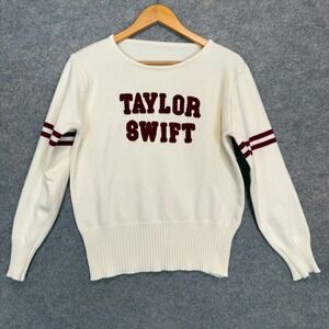 Taylor Swift Official Red‎ Era Varsity Sweater Womens Small TS Collegiate Knit